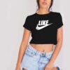 Nike Just Like It Thumb Up Parody Crop Top Shirt