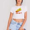 Nike Pizza Just Eat It Fast Food Crop Top Shirt