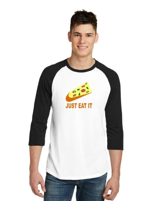 Nike Pizza Just Eat It Fast Food Raglan Tee