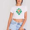 Nine Eleven Plane Tragedy Logo Crop Top Shirt