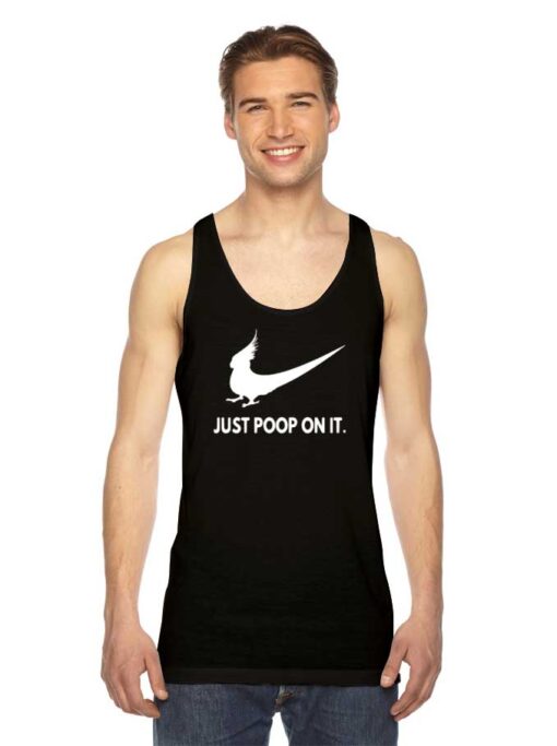 Parrot Just Poop On It Nike Bird Tank Top