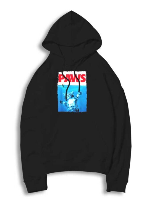 Paws Cat and Mouse Jaws Parody Hoodie