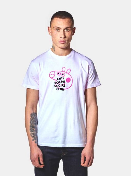 Peppa Pig Anti Social Social Club T Shirt