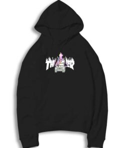 Peppa Pig Gangters Group X Flaming Thrasher Hoodie