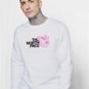 Peppa Pig Head The North Face Sweatshirt