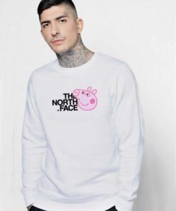 Peppa Pig Head The North Face Sweatshirt