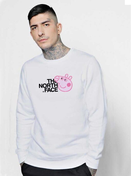 Peppa Pig Head The North Face Sweatshirt