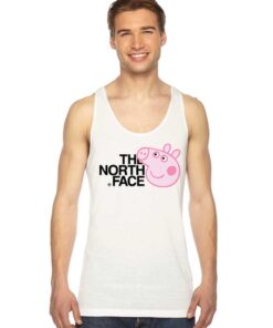 Peppa Pig Head The North Face Tank Top