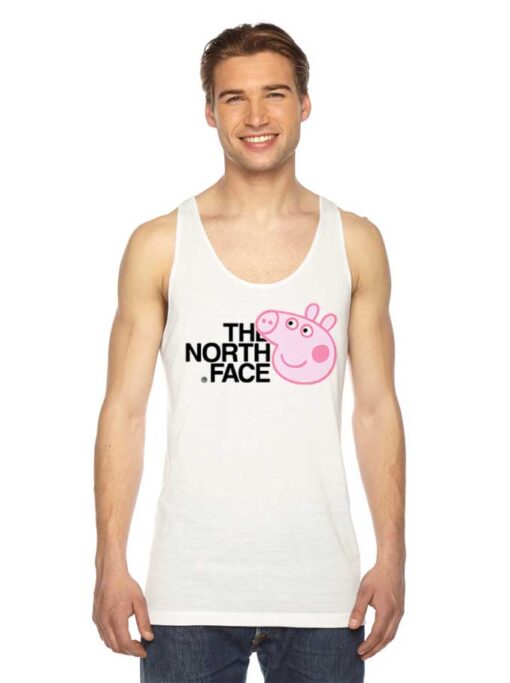 Peppa Pig Head The North Face Tank Top