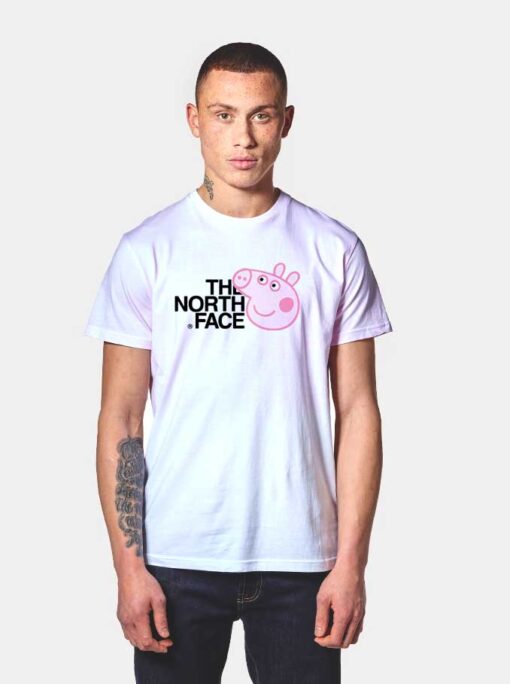 Peppa Pig Head The North Face T Shirt