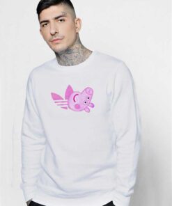 Peppa Pig Head X Adidas Inspired Sweatshirt