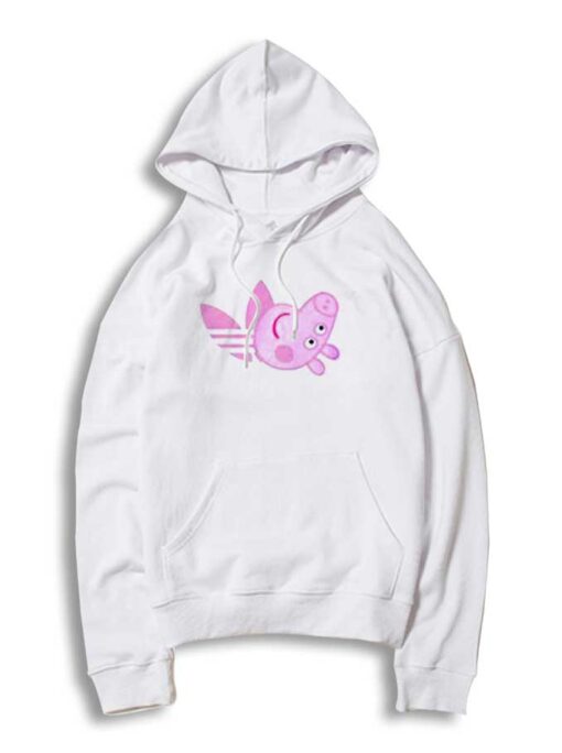 Peppa Pig Head X Adidas Inspired Hoodie