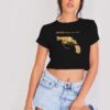 Placebo Trigger Happy Hands Pistol Crop Top Shirt