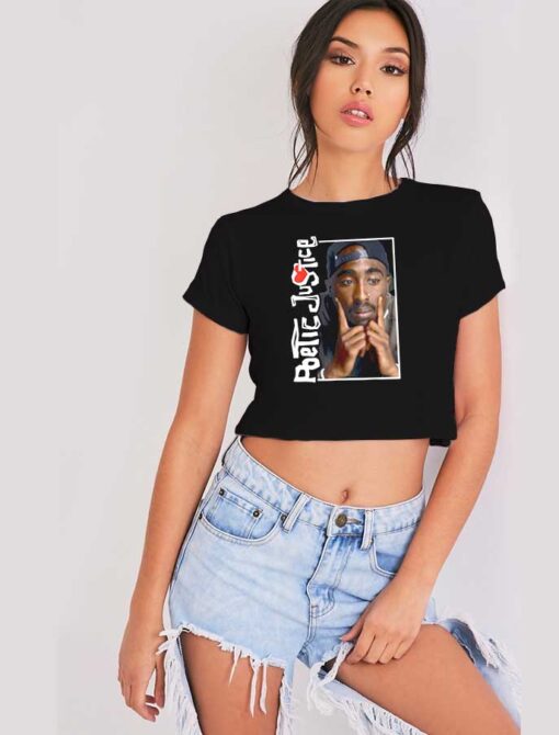 Poetic Justice In Deep Thought 2pac Crop Top Shirt