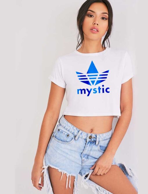 Pokemon Mystic Team Adidas Logo Crop Top Shirt