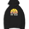 Pot Head Stone Plant Retro Sunset Hoodie