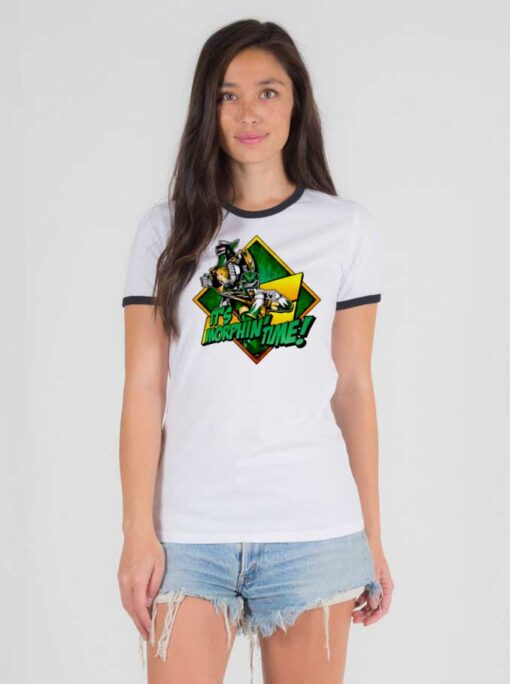 Power Rangers It's Morphin Time Ringer Tee