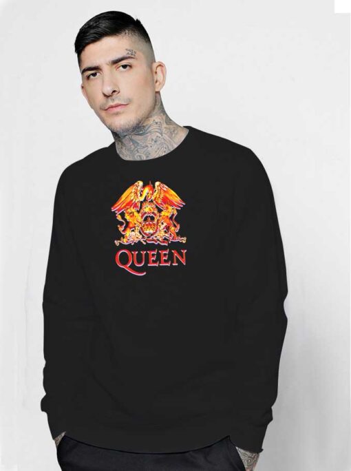 Queen Official Classic Fire Crest Sweatshirt