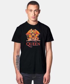 Queen Official Classic Fire Crest T Shirt