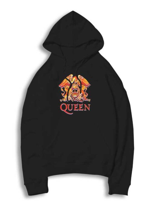 Queen Official Classic Fire Crest Hoodie