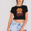 Queen Official Classic Fire Crest Crop Top Shirt