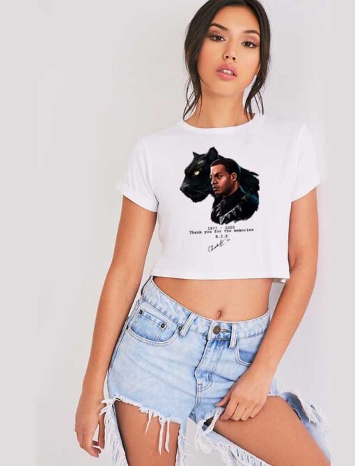 RIP Black Panther Thank You For The Memories Crop Top Shirt