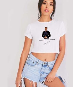 RIP Chadwick Thank You For The Memories Crop Top Shirt