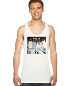 Radiohead Kid A Band Ice Mountain Tank Top