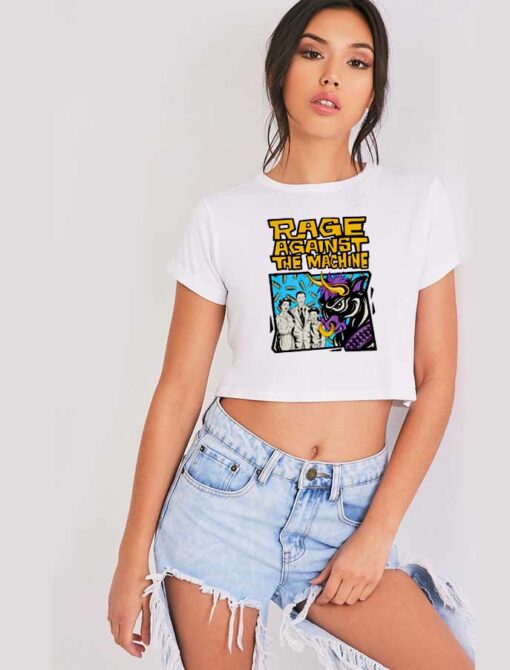 Rage Against The Machine Bulls On Parade Retro Crop Top Shirt