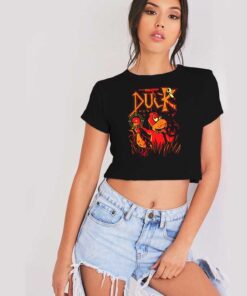 Retro Duck Hunt Pull the Trigger Crop Top Shirt