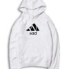 Sad Adidas Logo Inspired Parody Hoodie