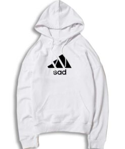 Sad Adidas Logo Inspired Parody Hoodie