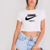 School I Hate It Nike Parody Crop Top Shirt