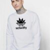 Schwifty Head Adidas Parody Sweatshirt