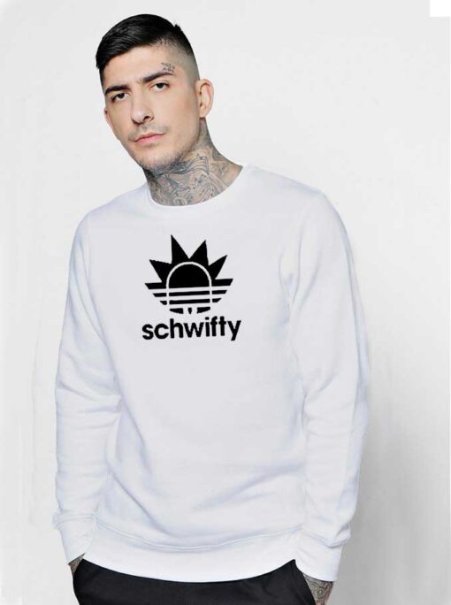 Schwifty Head Adidas Parody Sweatshirt