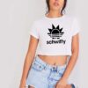 Schwifty Head Adidas Parody Crop Top Shirt