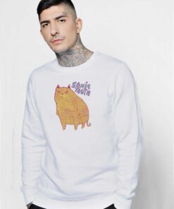 Sonic Youth Dotted Cat Vintage Sweatshirt