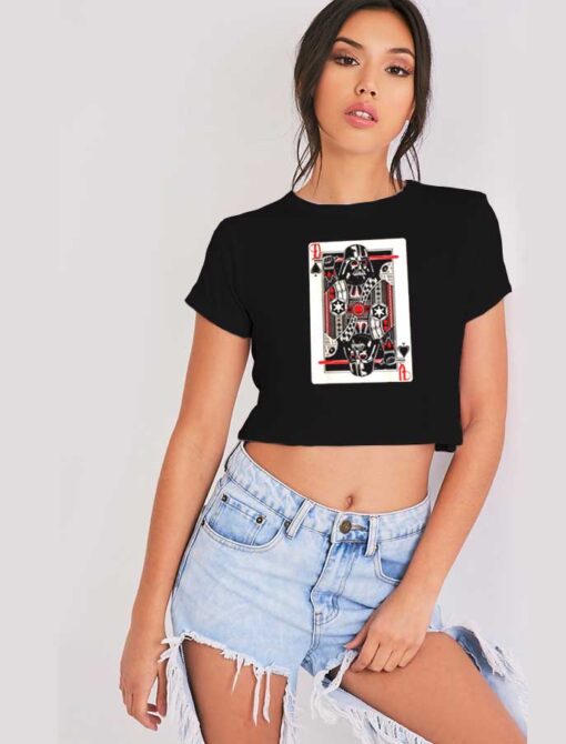 Star Wars Darth Vader King of Spades Card Crop Top Shirt