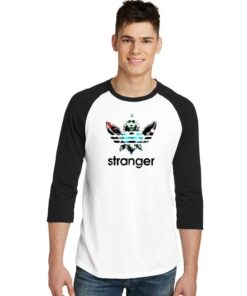 Stranger Things Demogorgon Adidas Inspired Raglan Tee