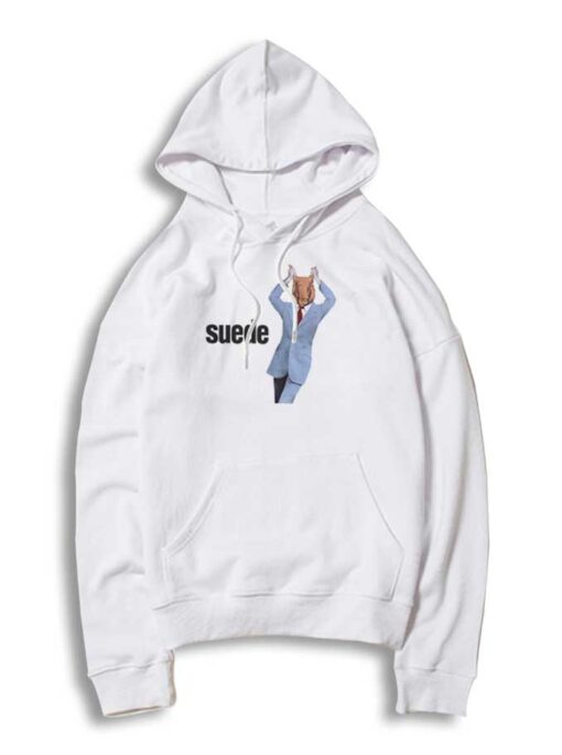 Suede Animal Nitrate Pig Head Hoodie