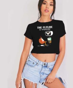 The Future Is Weezer Band Retro Crop Top Shirt