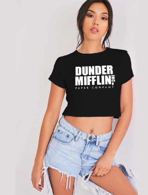 The Office Dunder Mifflin Paper Company Crop Top Shirt