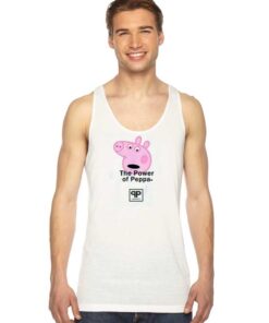 The Power Of Peppa Pig Head Tank Top