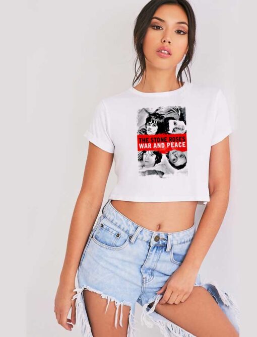 The Stone Roses War And Peace Cover Crop Top Shirt