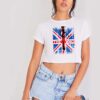 The Who Microphone British Band Crop Top Shirt