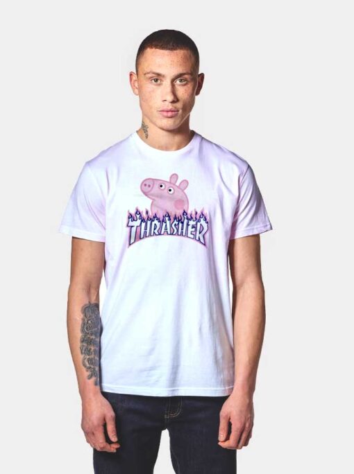 Ugly Peppa Pig Flame Thrasher Parody T Shirt