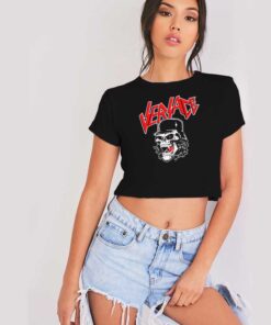 Versace Slayer Fang Skull Crop Top Shirt