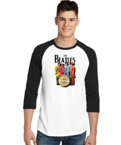 Vintage The Beatles Lonely Hearts Sergeant Raglan Tee