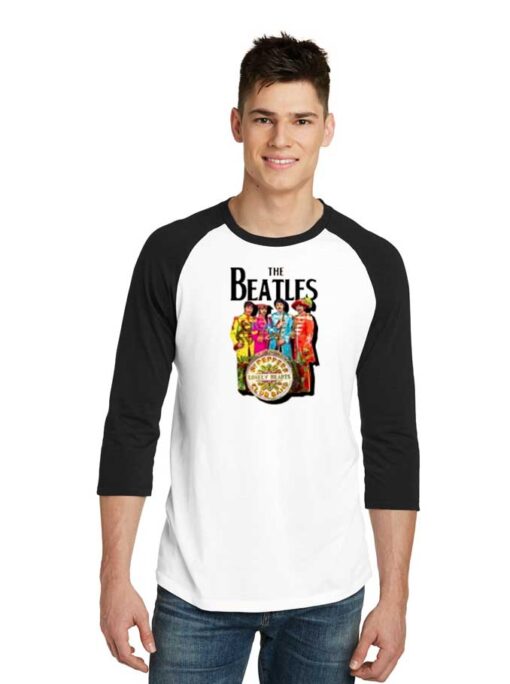 Vintage The Beatles Lonely Hearts Sergeant Raglan Tee