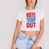 Vote Trump Out United States Election Crop Top Shirt